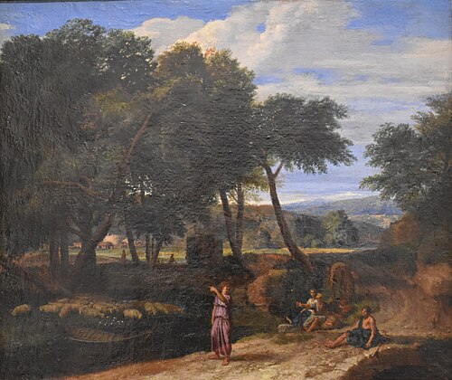 Paysage d'Italie, 1700, Francisque Millet
