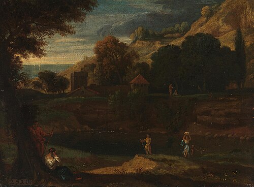 Klassische Landschaft (Umkreis), 1660, Francisque Millet
