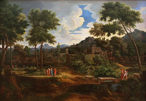 Paysage classique, 1670, Francisque Millet