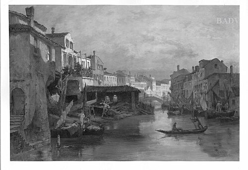 Canal in Venice, 1878, Georg Dehn