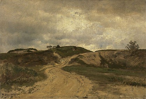 Hohlweg bei Polling, 1893, Heinrich Deuchert