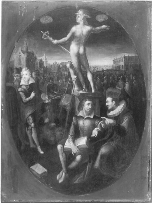 Merkur als Patron der Gelehrten und Künstler (nach Jan Saenredam), 1637, Frans Francken III
