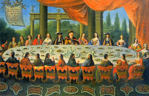 Banquet in Jaworów, 1684, Frans Geffels