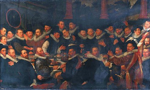 Banquet of the St. Joris civic guard in 1600, 1600, Frans Pietersz. de Grebber