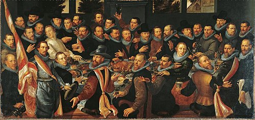 The Banquet of the St Adrian Militia Company, 1610, Frans Pietersz. de Grebber