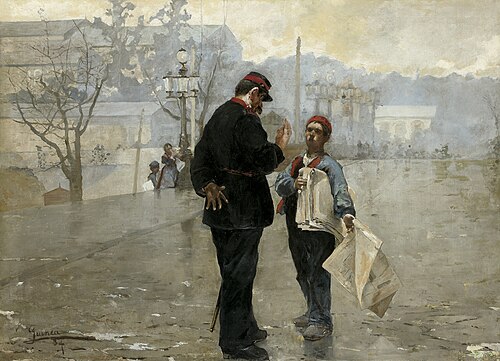 The security officer, 1884, Anselmo Guinea y Ugalde
