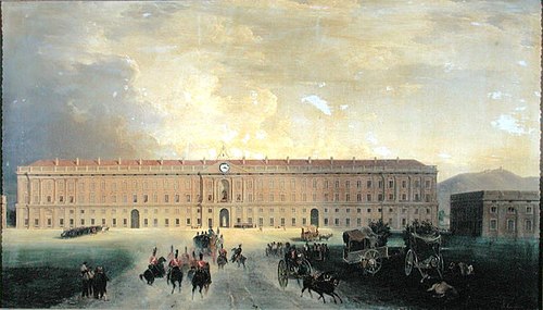 Le Palais royal de Caserte, 1833, Gabriele Smargiassi