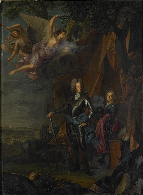 Portrait of Maximilian II, Elector of Bavaria, at the Battle of Mohács against the Turks, 1750, Joseph Vivien