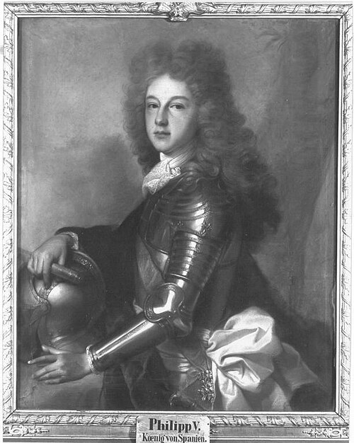 Bildnis des Philipp von Frankreich (1683-1746), seit 1700 als Philipp V. König von Spanien, 1700, Joseph Vivien