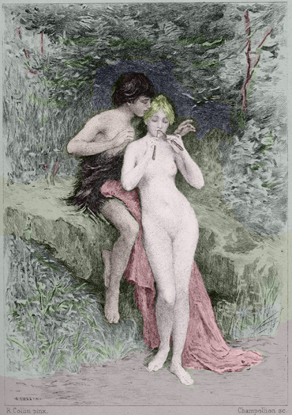 Daphnis and Chloe cover image, 1890, Raphaël Collin