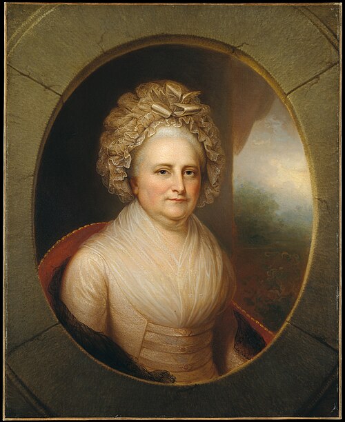 Martha Washington, 1850, Rembrandt Peale