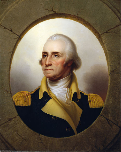 George Washington (Porthole type), 1853, Rembrandt Peale