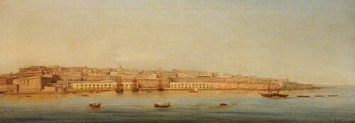 Grand Harbour, Valletta, 1869, Girolamo Gianni