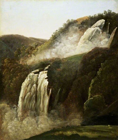 Cascate delle Marmore, Terni, 1797, George Augustus Wallis