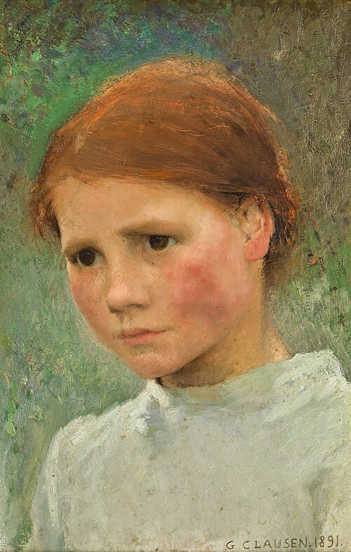 Portrait of a Child, Rose Grimsdale, 1891, George Clausen