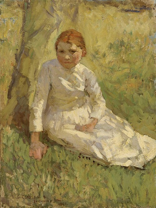 Girl in a Field, 1900, George Clausen