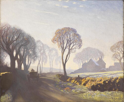 The Road, Winter Morning, 1923, George Clausen