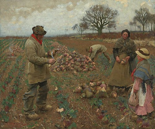 Winter Work, 1883, George Clausen