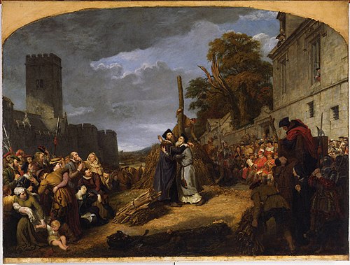 The Martyrdom of Ridley and Latimer, 1855, George Hayter