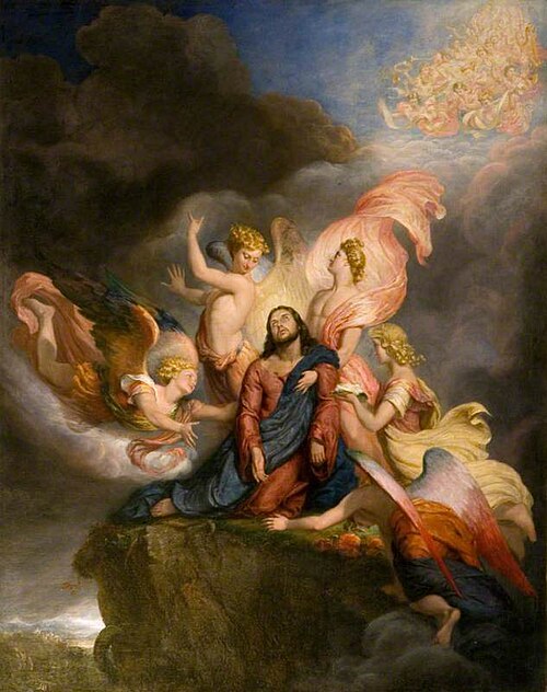 The Angels Ministering to Christ, 1848, George Hayter