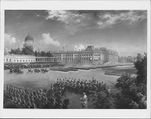 The Review at Potsdam, 17th August 1858, 1859, George Housman Thomas