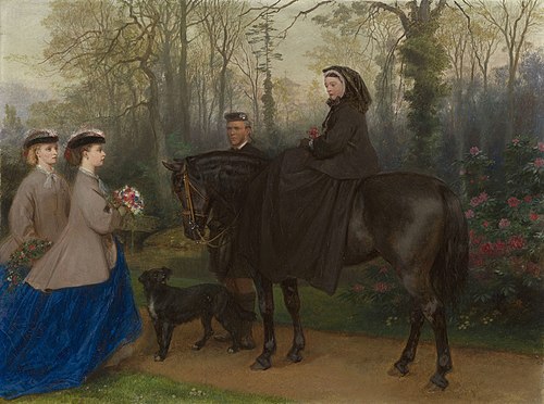 The Visit to the Royal Mausoleum, Frogmore, 1866, George Housman Thomas
