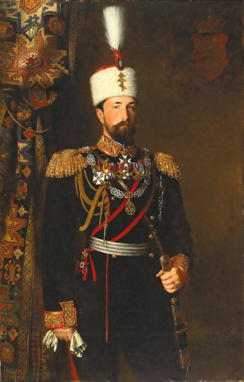 Portrait of Alexander I von Battenberg, 1881, Konrad Dielitz