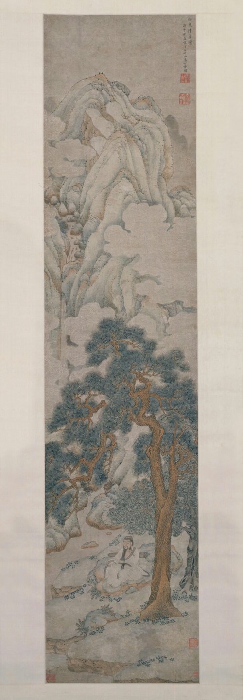 丁云鹏松泉清音图轴, , Ding Yunpeng
