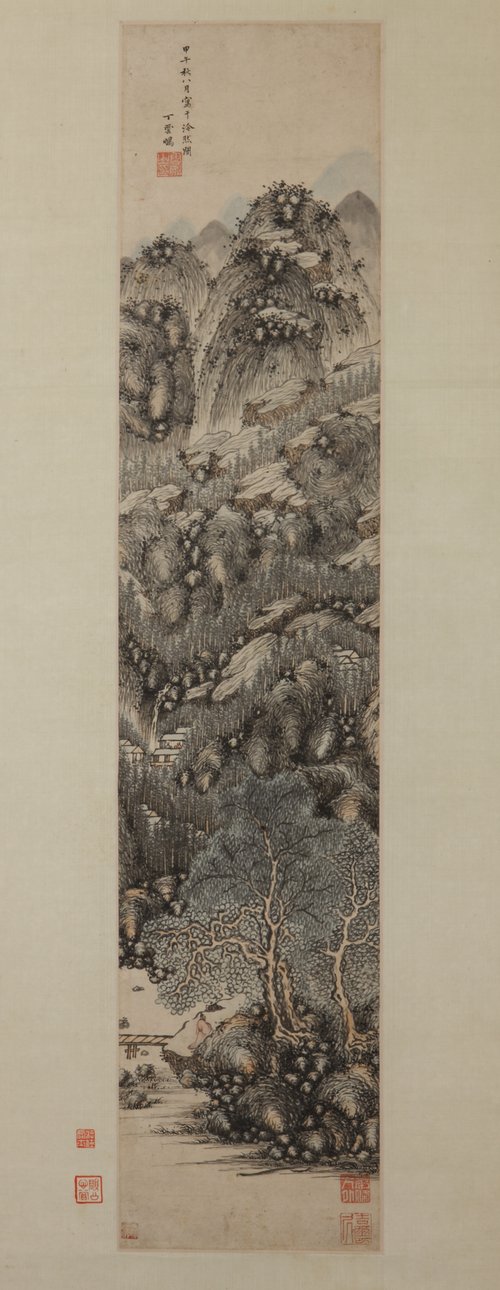 丁云鹏山水轴, , Ding Yunpeng