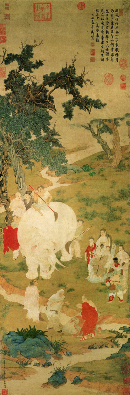 Watching the Washing of the Elephant, 1588, Ding Yunpeng