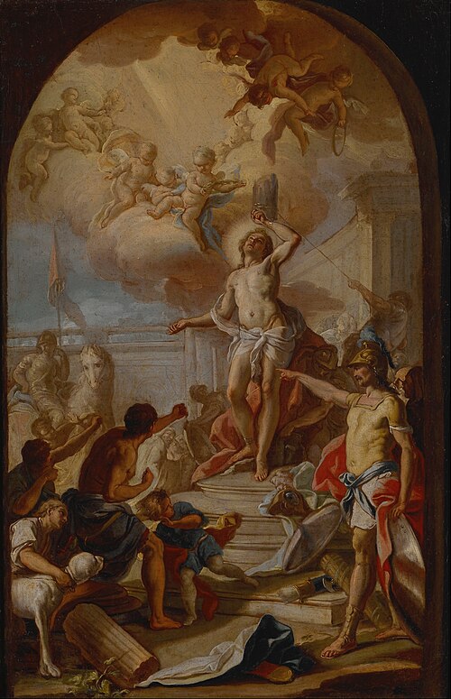 The Martyrdom of St. Sebastian, 1780, Giacinto Diano