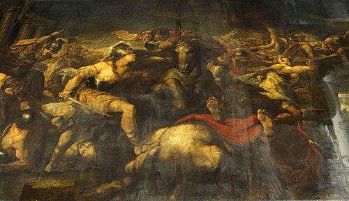 The Battle of the Amazons, 1680, Giacomo Farelli