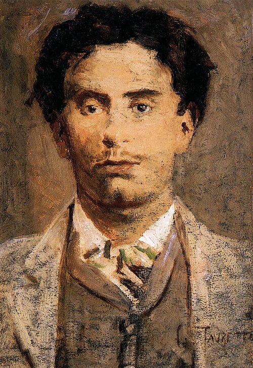 Self-portrait, 1875, Giacomo Favretto