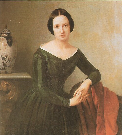 Portrait of Bice Presti Tasca, 1845, Giacomo Trecourt