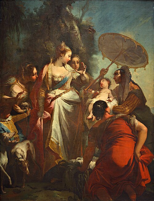 Finding of Moses, 1750, Giambattista Crosato