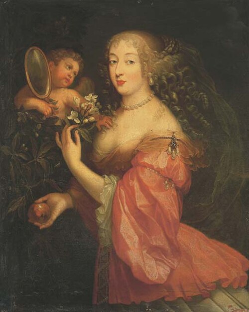 Portrait of the Duchess of Montpensier, Anne Marie Louise d'Orléans, 1660, Gilbert de Sève