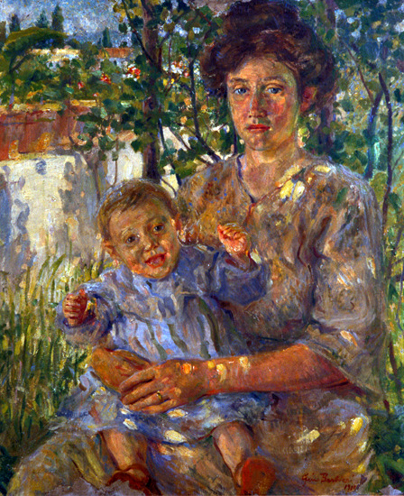 Madre con bambino, 1900, Gino Barbieri