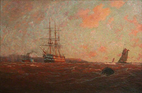 The Home Port, Falmouth, 1912, William Ayerst Ingram