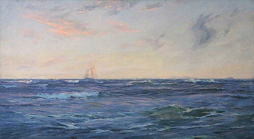 Schooner on the High Seas, , William Ayerst Ingram
