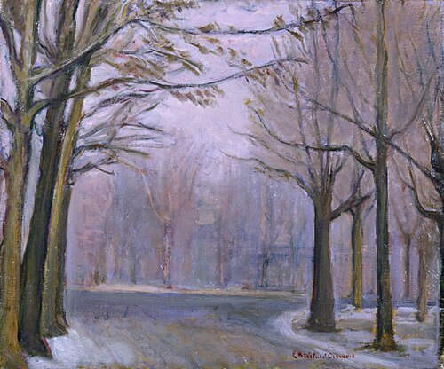 Winter in the Park, 1953, Giorgina Bertolucci di Vecchio