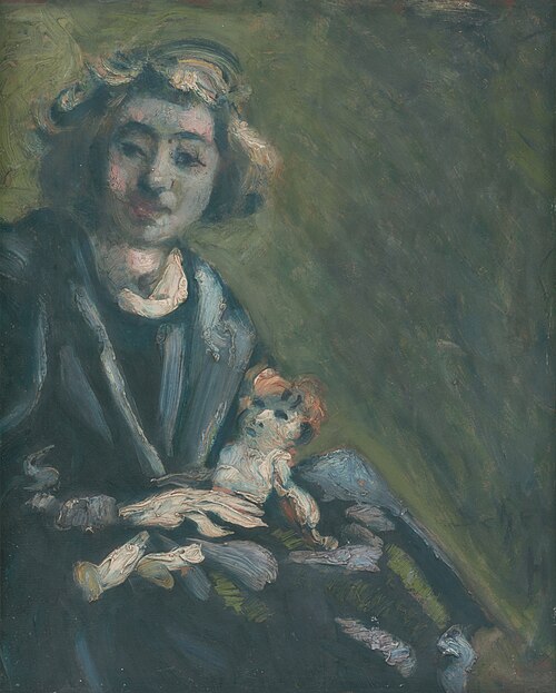 Dievča s bábikou, 1922, Hugo Scheiber