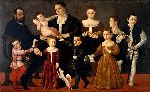 Ritratto della famiglia Valmarana, , Giovanni Antonio Fasolo