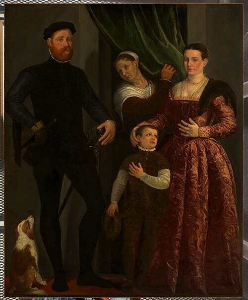Family Group Portrait, 1558, Giovanni Antonio Fasolo