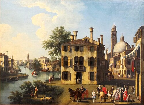View of the Brenta, near Dolo, 1750, Giovanni Battista Cimaroli