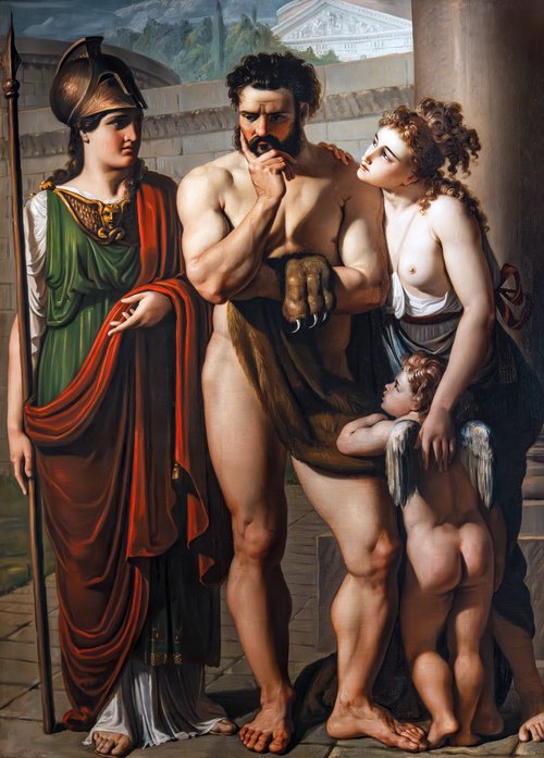 Le choix d'Hercules, 1812, Giovanni De Min