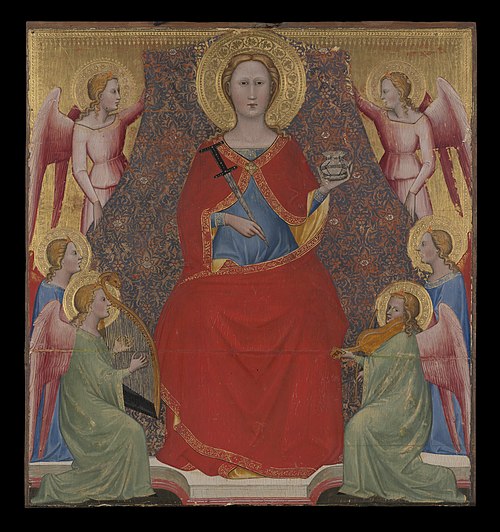 Saint Lucy Enthroned, 1375, Giovanni di Bartolomeo Cristiani
