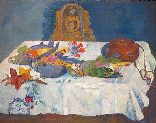 Nature morte aux oiseaux exotiques, 1902, Paul Gauguin