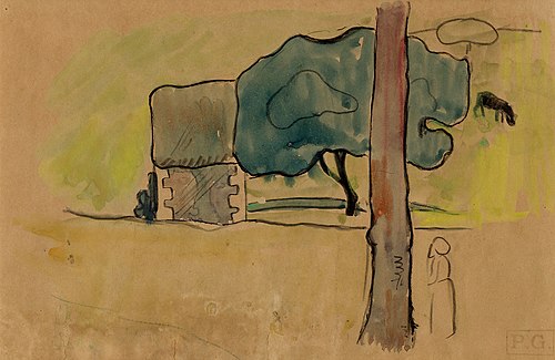 Breton Landscape, 1890, Paul Gauguin