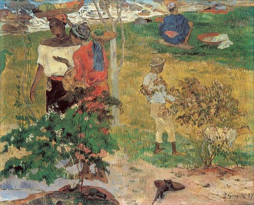 Conversation (Tropiques), ou Negresses Causant, 1887, Paul Gauguin