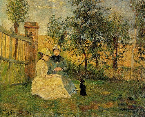 Conversation, 1885, Paul Gauguin